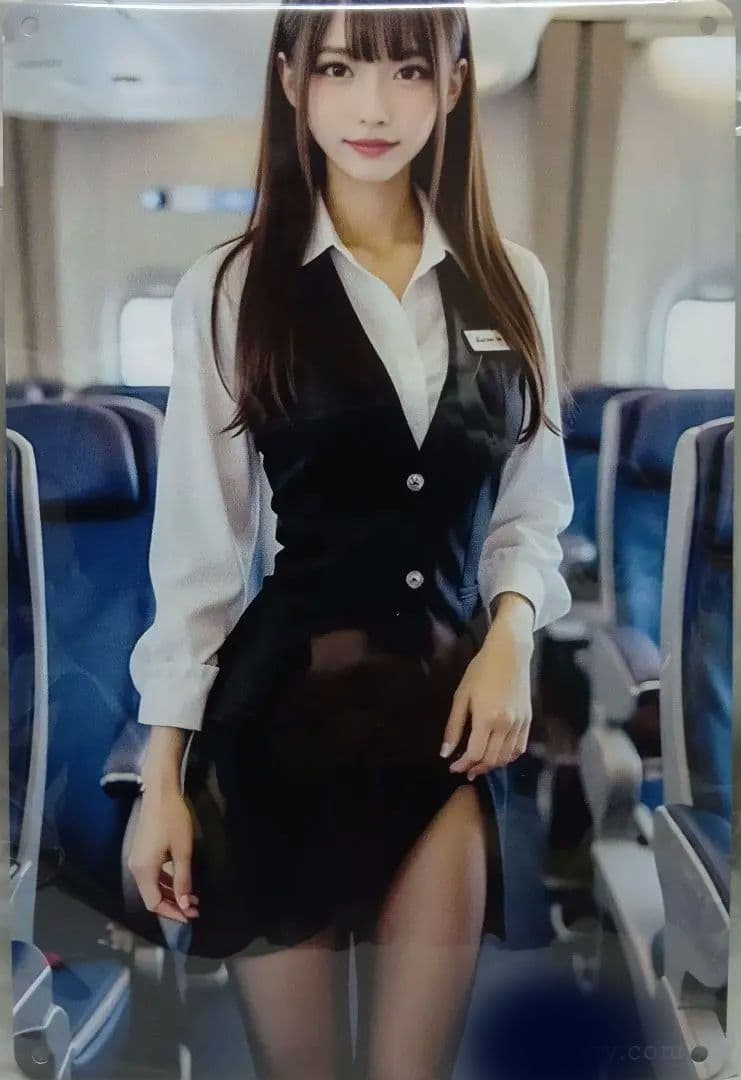 頭*L様 メタルポスター【ブリキ看板】CA 30cm×20cm