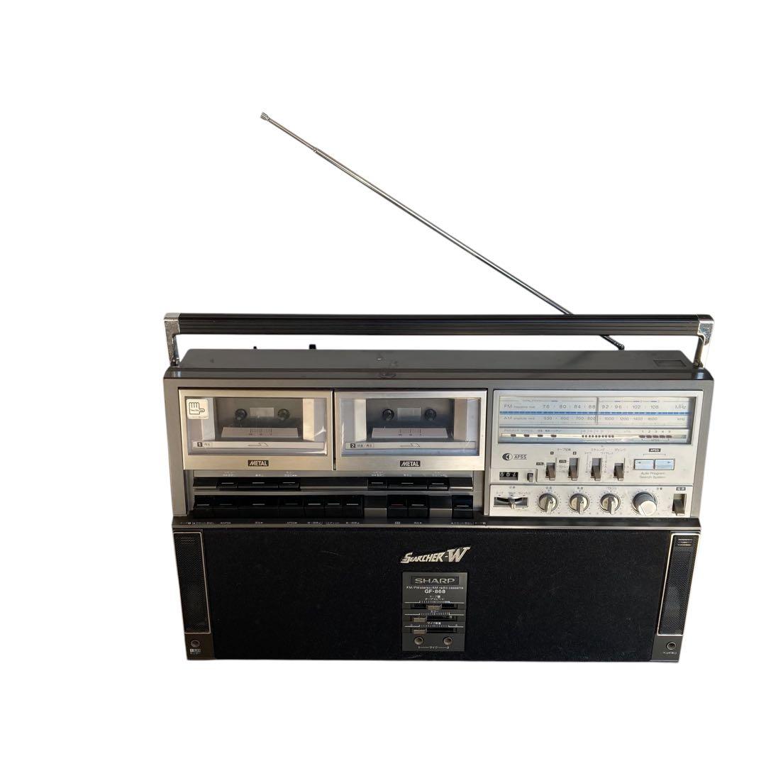 【訳あり】シャープ サーチャーW ラジカセ　GF-868