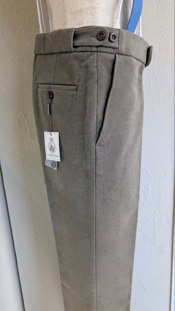 新品タグ付きCORDINGS モールスキンパンツＴＲＪ511グレーサイズW32