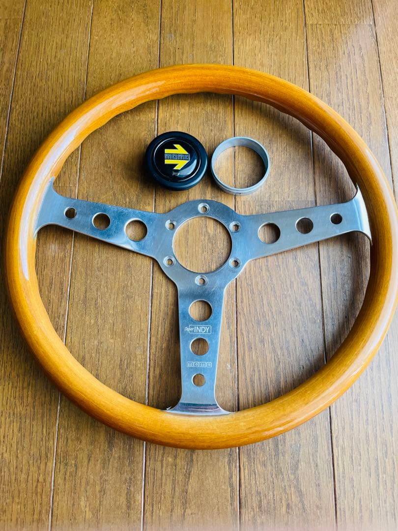 SuperINDY MOMO スーパーインディ　モモウッドステアリング34.5Φ