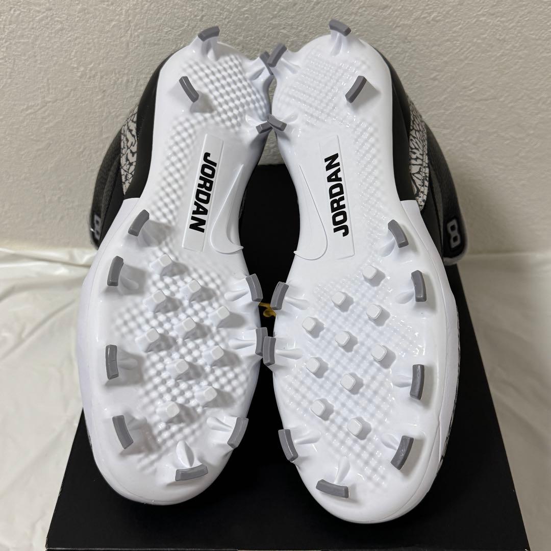 Jordan 3 Retro MCS ブラック×グレー 27cm スパイク