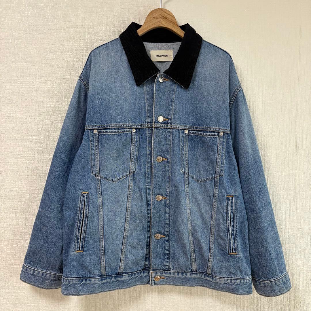 MACPHEE マカフィー ナチュラルスラブデニム オーバーサイズドジャケット