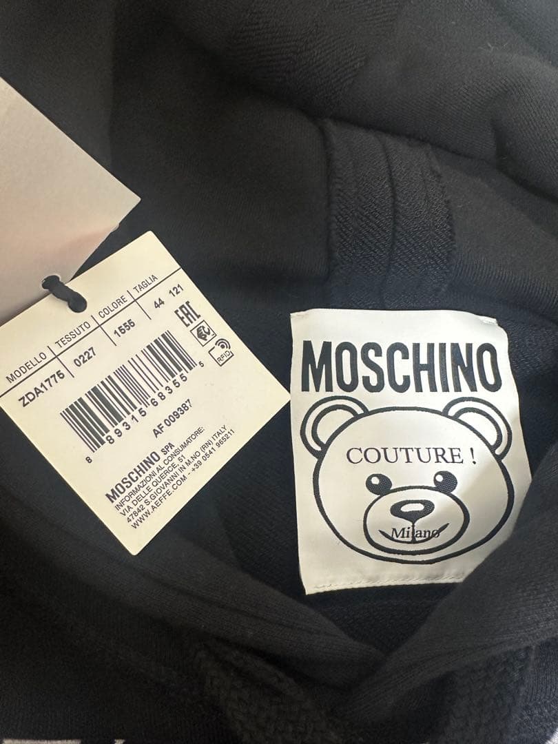 新品タグ付き　モスキーノ　パーカー　トレーナー