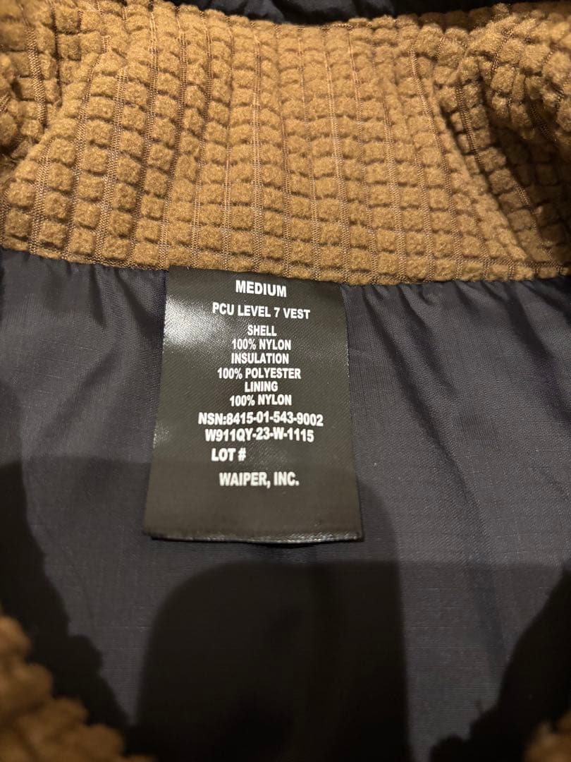 WAIPER.inc 米軍 PCU LEVEL7 PRIMALOFT ベスト