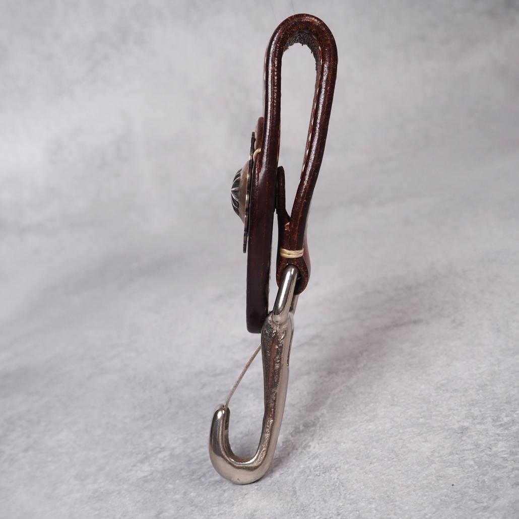 THE FLAT HEAD 925シルバー特大コンチョ ハンドメイドキーホルダー