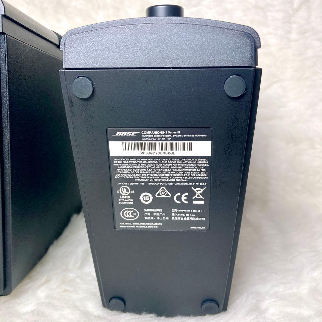 【美品✨】BOSE COMPANION 2 シリーズIII スピーカー