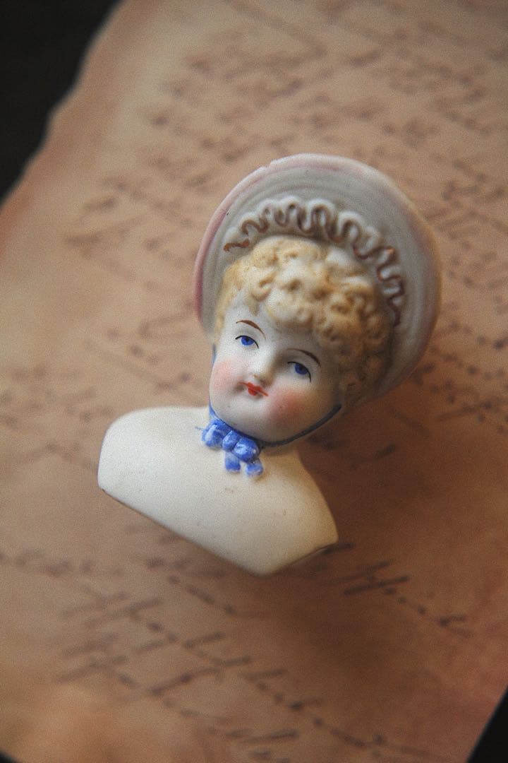 アンティーク パリアンドール ビスクドール チャイナヘッドドール ドールハウス