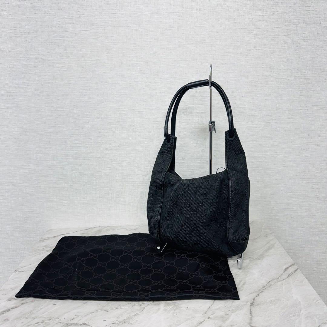 ✨GUCCI✨グッチ✨GG柄✨ダークグレー✨デニム地✨ハントバッグ✨