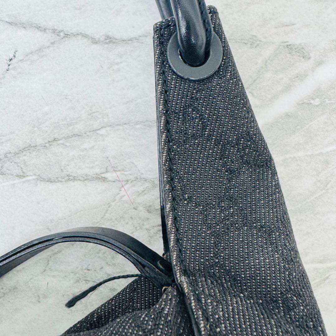✨GUCCI✨グッチ✨GG柄✨ダークグレー✨デニム地✨ハントバッグ✨