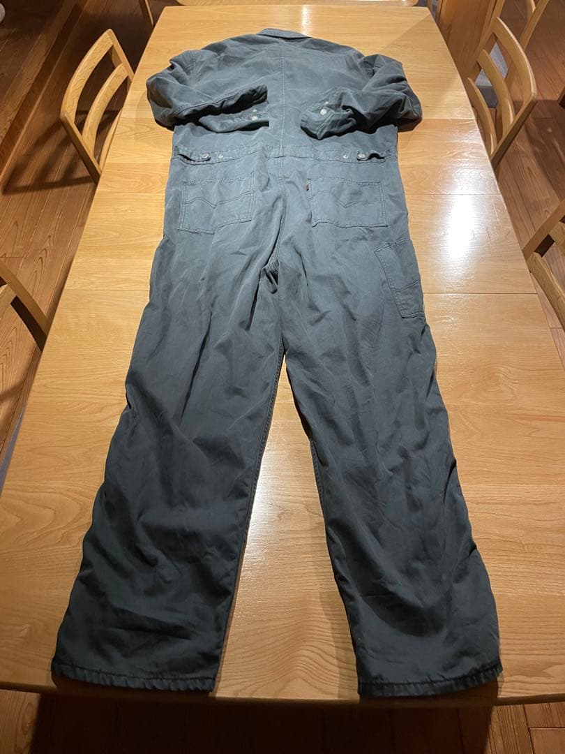 デカサイ LEVI STRAUSS グレー オーバーオール Lサイズ