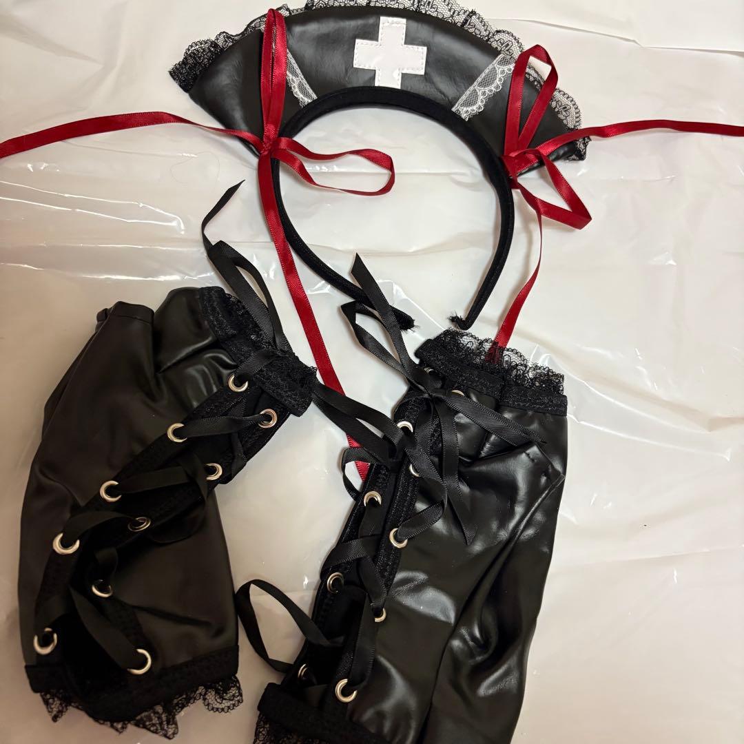 マリームーン ホーンテッドブラックレザーナース