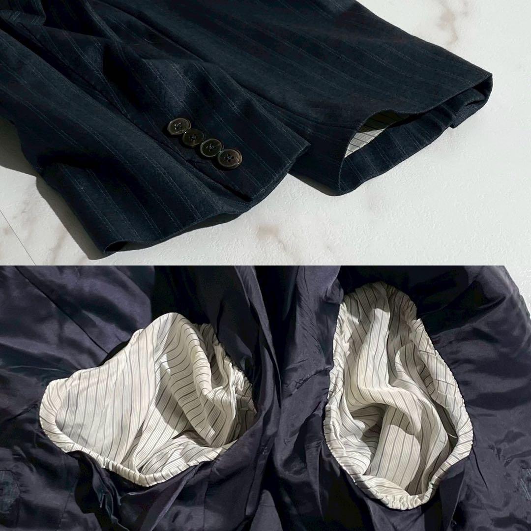 スーツ ゼニア生地 セットアップ イタリア製　高級感 XL相当　メンズ　ビジネス