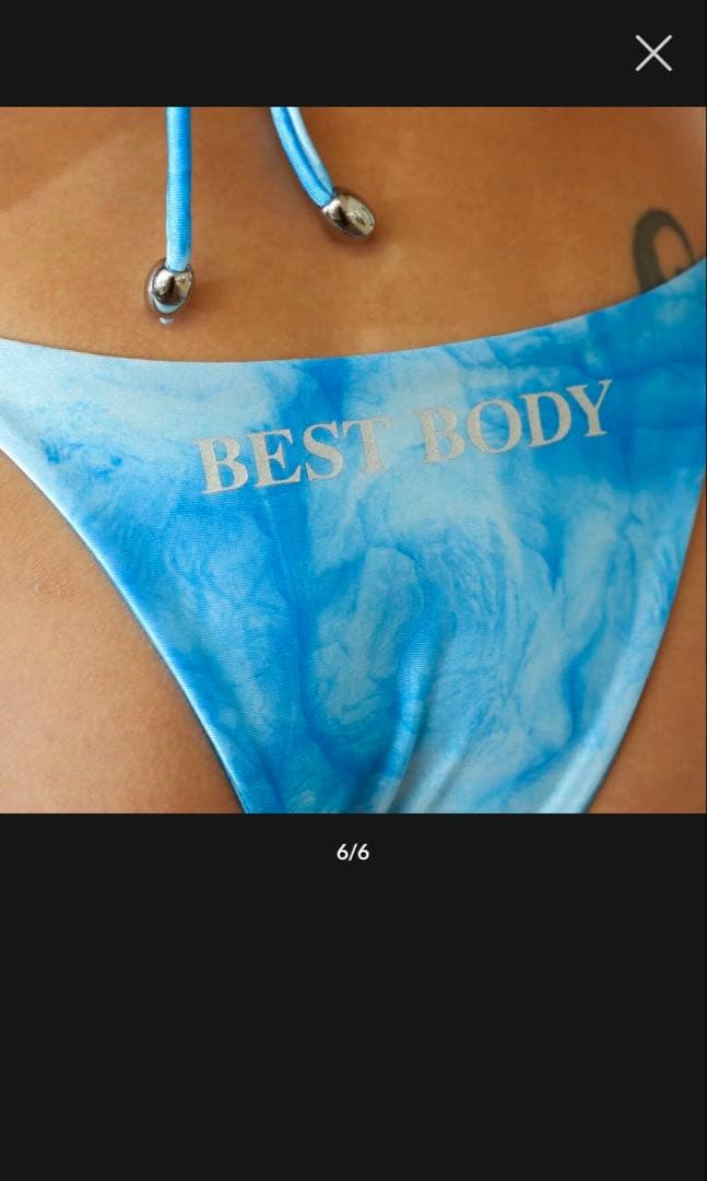 BESTBODYJAPAN【公式ビキニ】未使用マーブルブルー