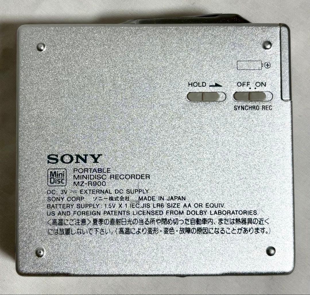 SONY ポータブルMDレコーダー MZ-R900 日本製