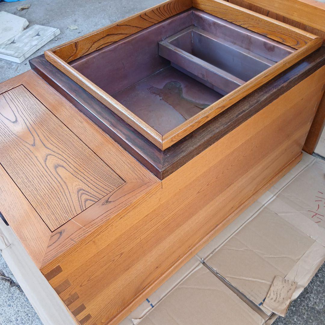 レトロ⭐️無垢材天然木高級囲炉裏いろり⭐️