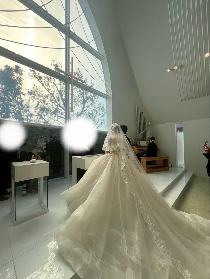 ぷり　韓国ウェディングドレス プリンセス　レース