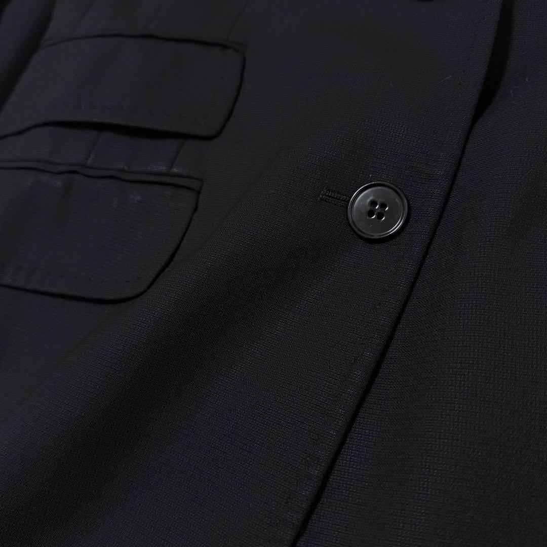 【ドルチェ＆ガッバーナ】レオパード柄テーラードジャケット（M）ブラック　シェイプ