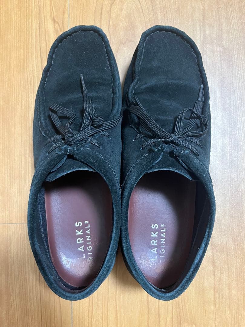 CLARKS wallabees 黒スエード