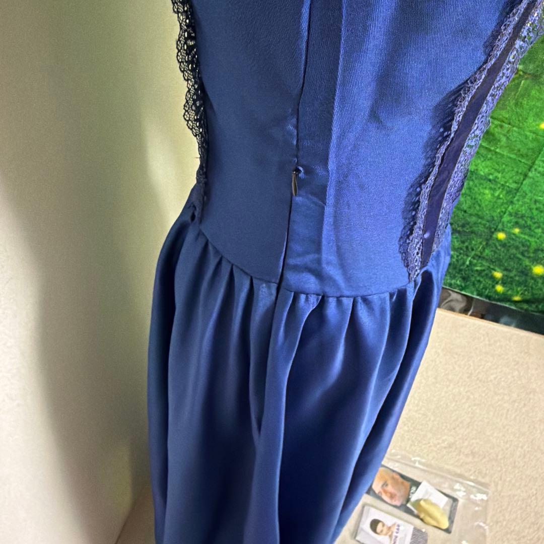 ジブリコスプレ　湯婆婆　青いロングドレスとウィッグ、特殊メイク鼻セット　美品