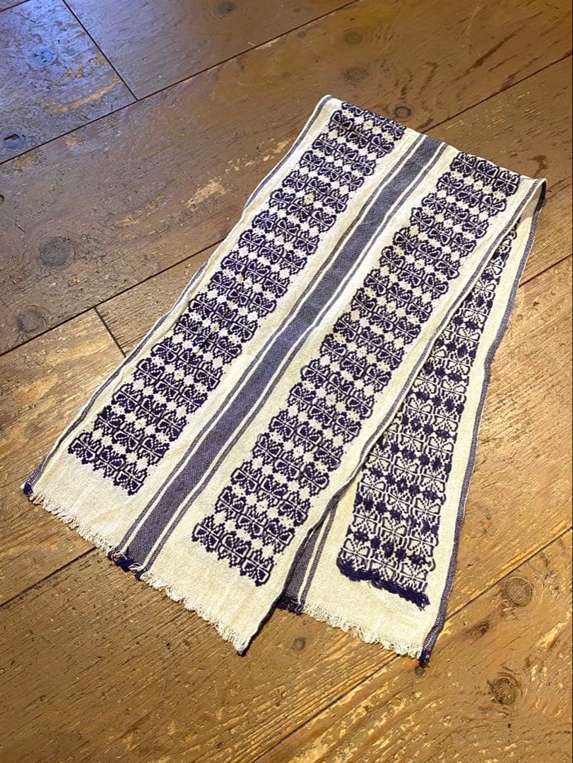 Needles 新品 未使用 ニードルズ ストール コットン ジャガード 蝶