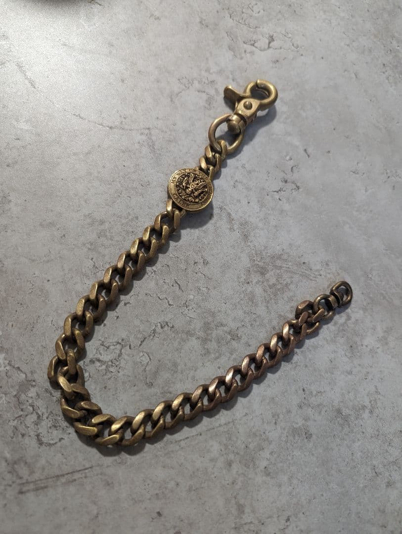 ☆CALEE☆キャリー　ウォレットチェーン　ブラス　真鍮　コンチョ　廃盤品