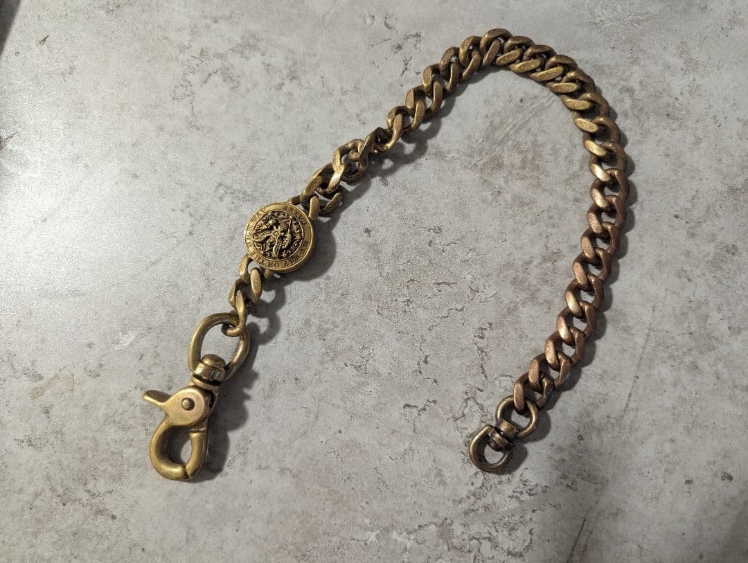 ☆CALEE☆キャリー　ウォレットチェーン　ブラス　真鍮　コンチョ　廃盤品