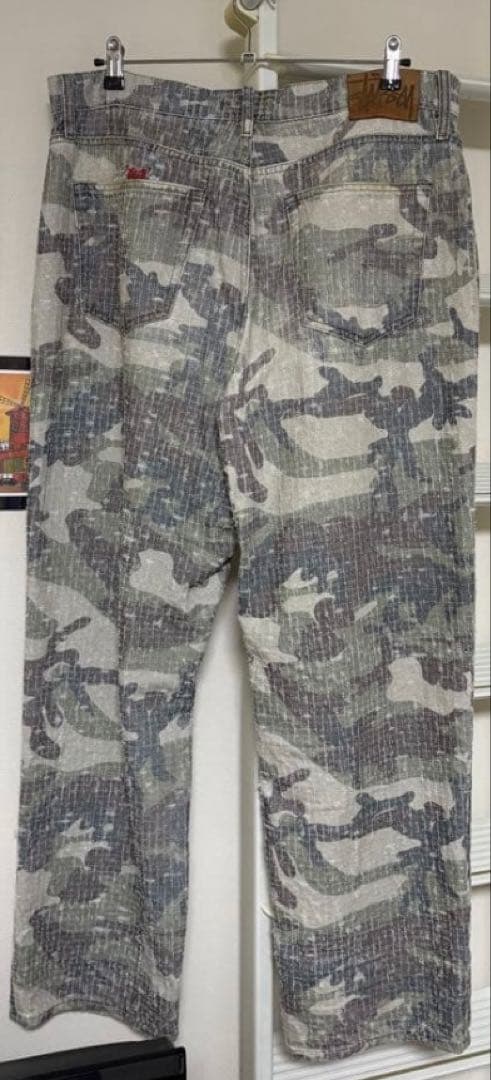 パンツ STUSSY BIG OL' JEAN CAMO CANVAS 34inch