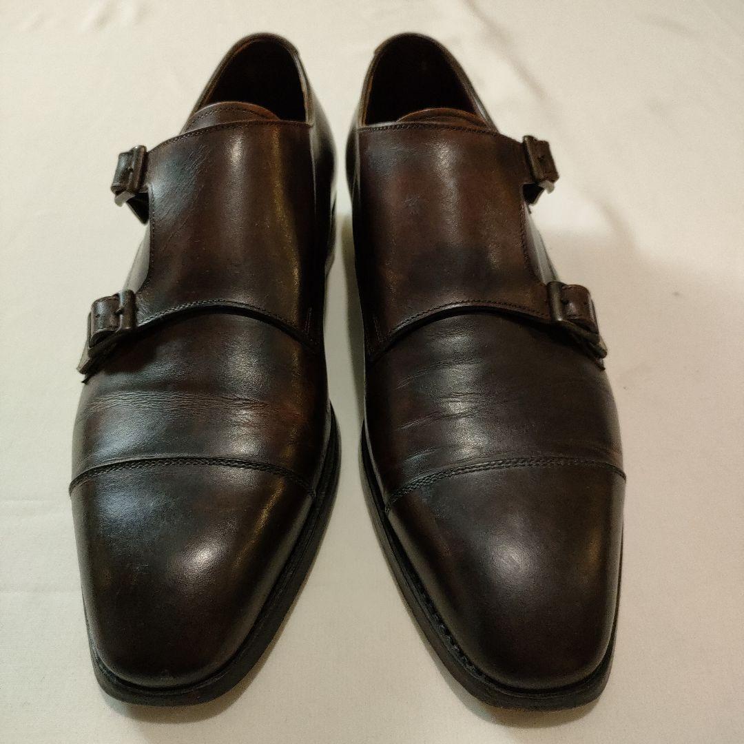 トレーディングポスト　革靴　ドレスシューズ　ダブルモンク　クロケット&ジョーンズ