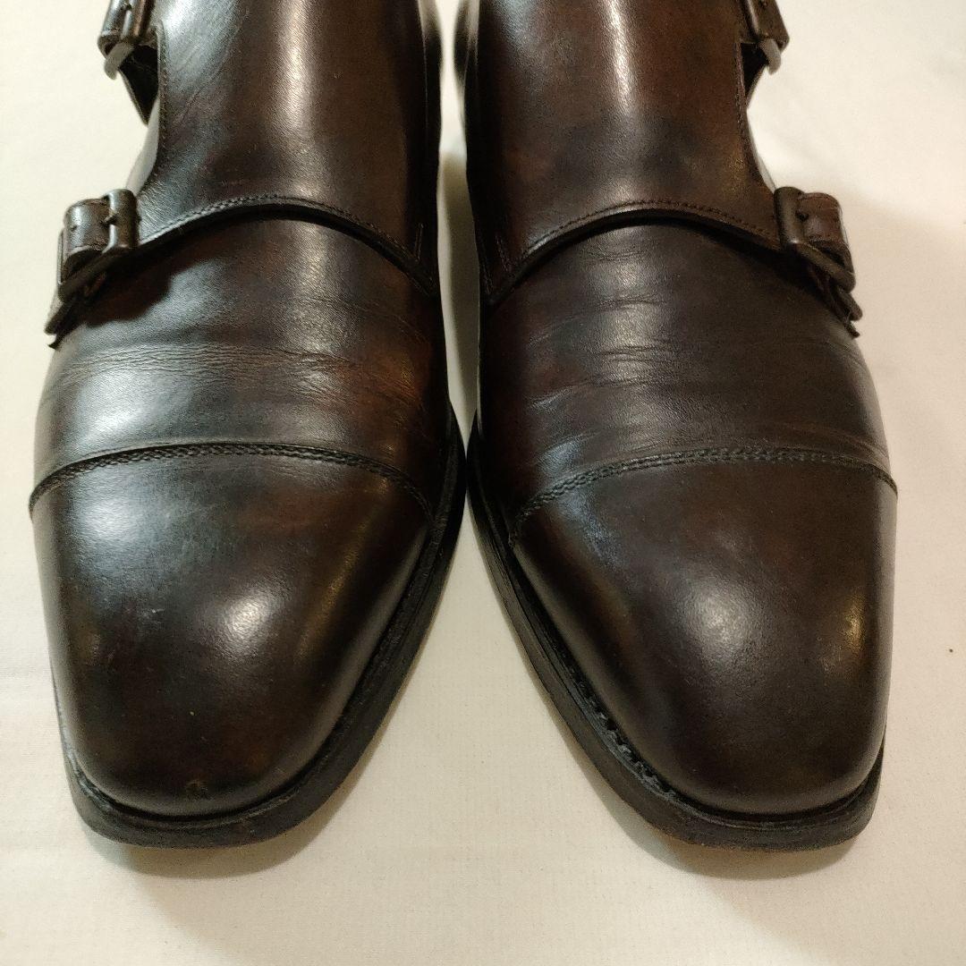 トレーディングポスト　革靴　ドレスシューズ　ダブルモンク　クロケット&ジョーンズ