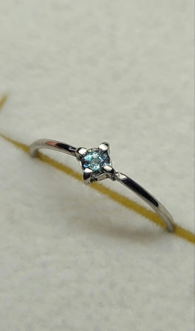 美しいカラーチェンジ!!!★ブラジルアレキサンドライトPt900リング★