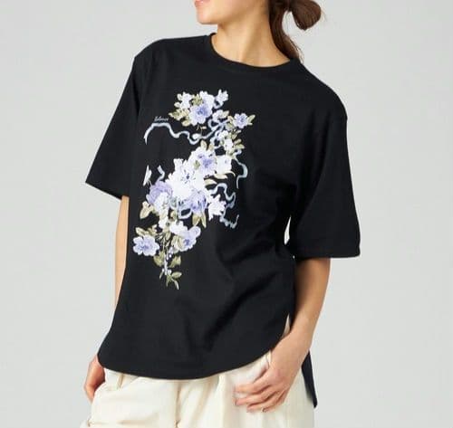 7日限定お値下げ　チャコット　オーバーTシャツ　花柄　ヨガ　バレエ　ジム