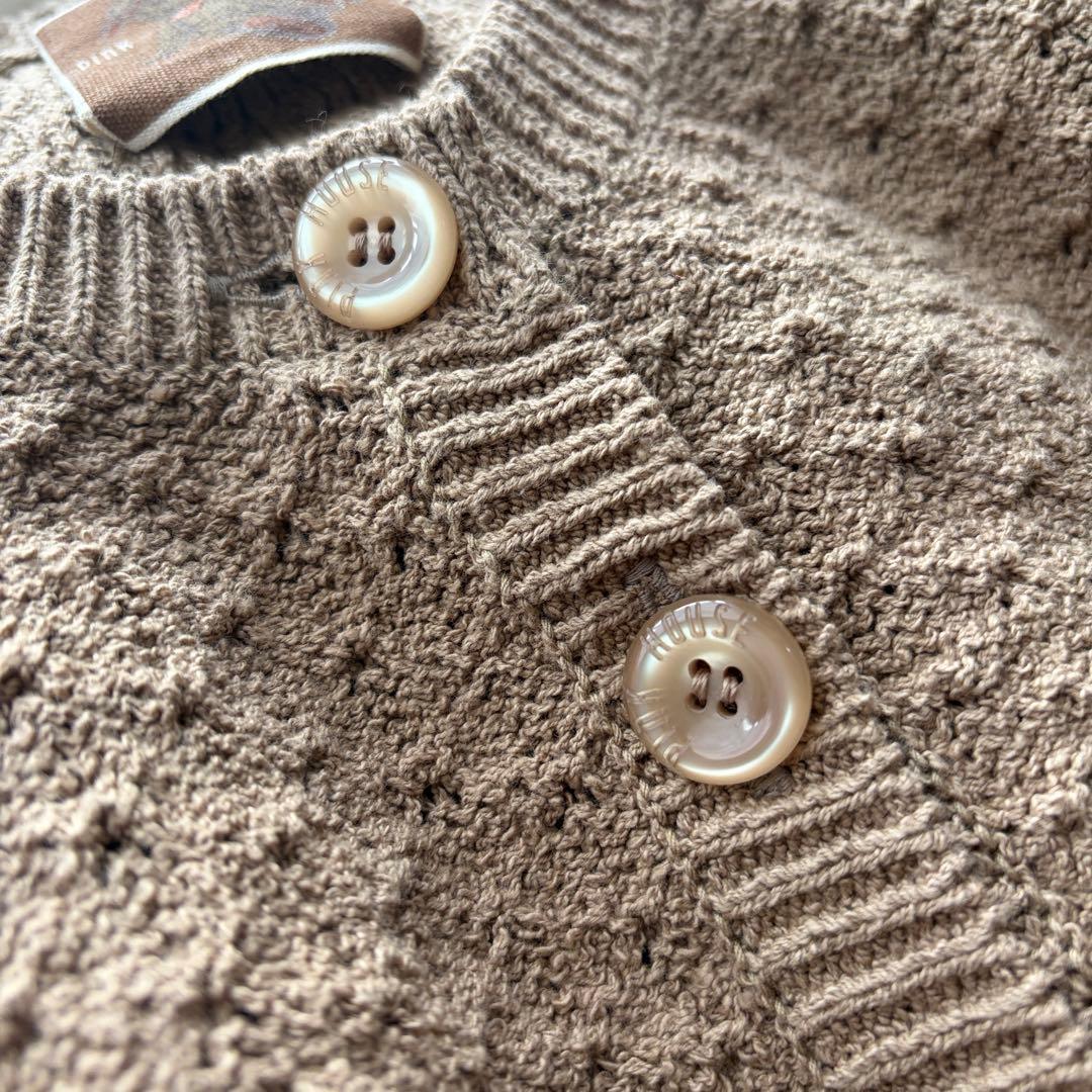 【極美品✨】希少品 PINK HOUSE ニット カーディガン うさぎ ブラウン