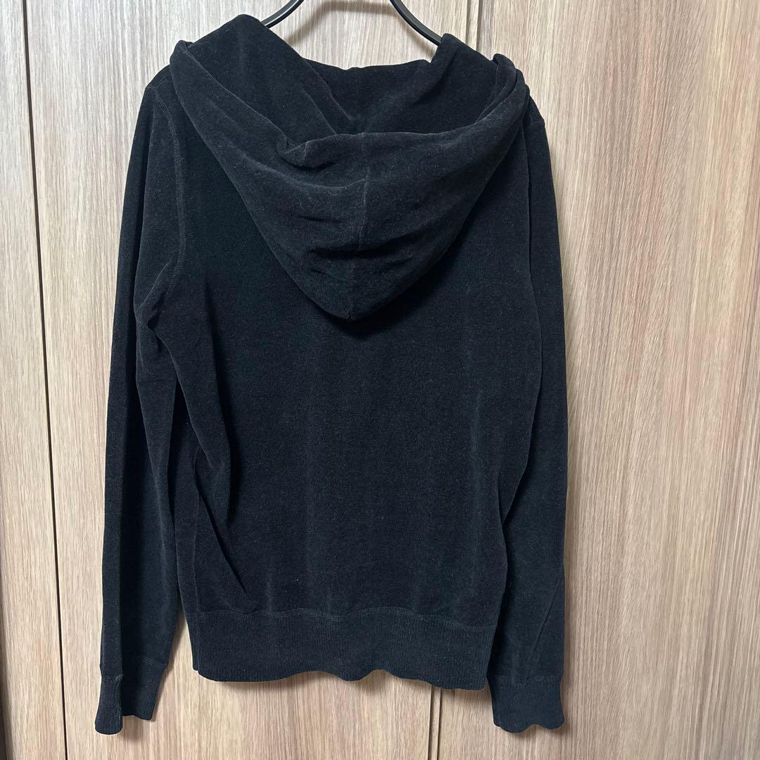 スリードッツ　モールジップアップフーディ　黒