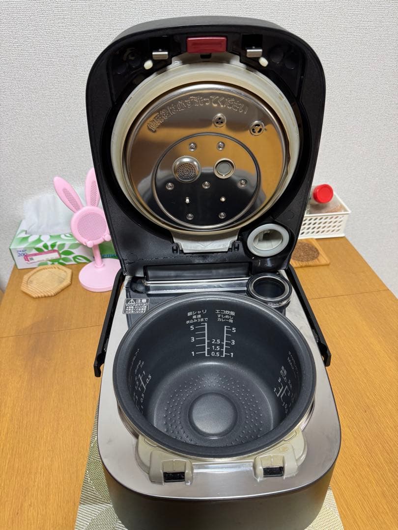 パナソニックスチーム&可変圧力IH炊飯器　SR-VSX108 ブラック 動作保証