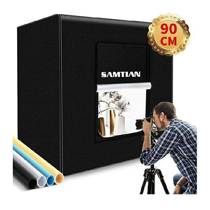 SAMTIAN 90x90x90cm 超大型 撮影ボックス 4色背景