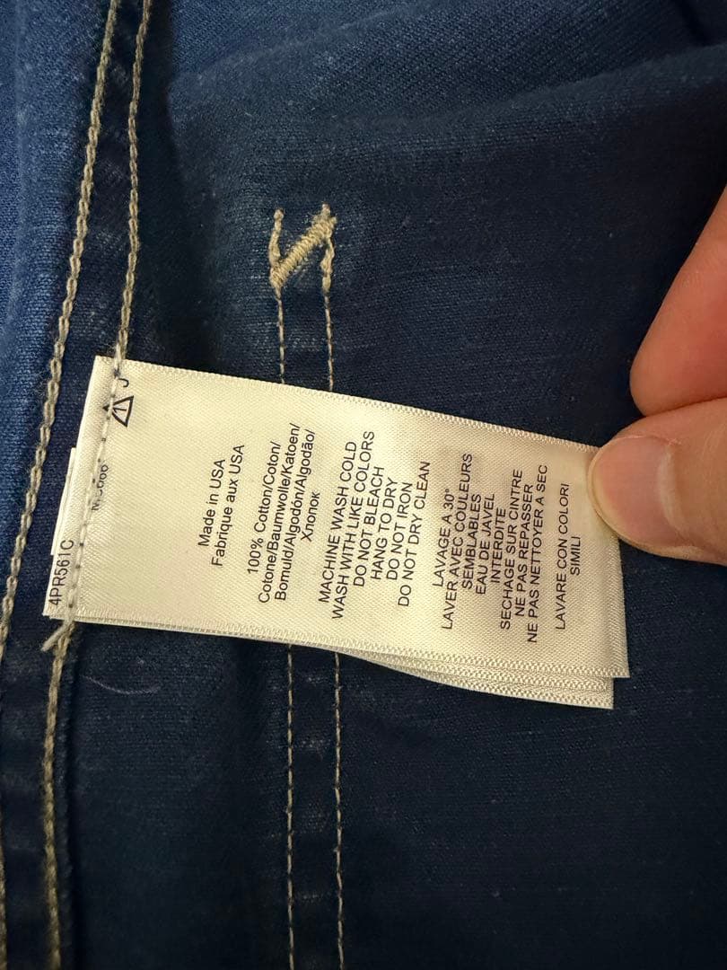 RRL ドット柄カバーオール