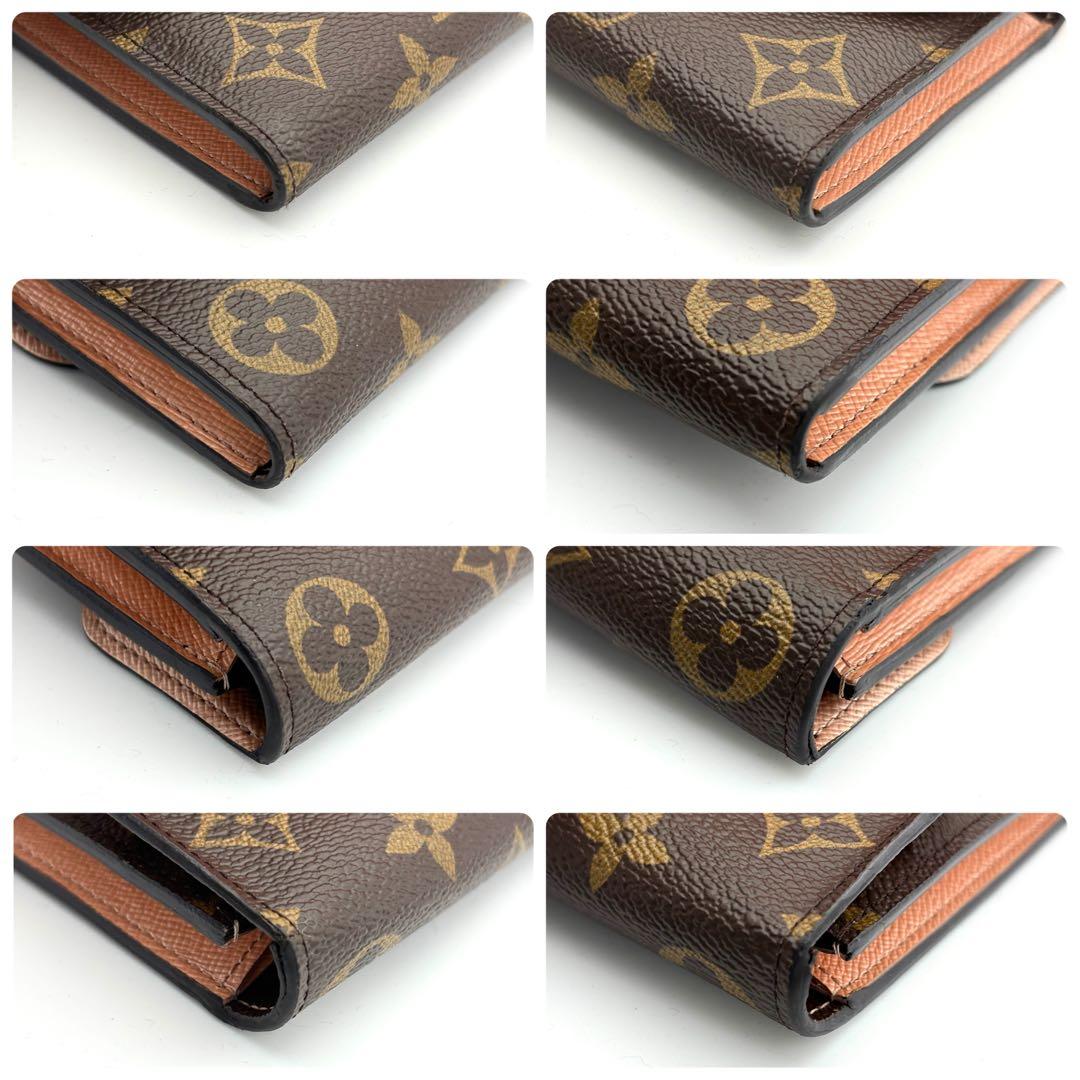 ☆美品☆ルイヴィトン 二つ折り長財布 モノグラム ポルトフォイユエミリー ローズ