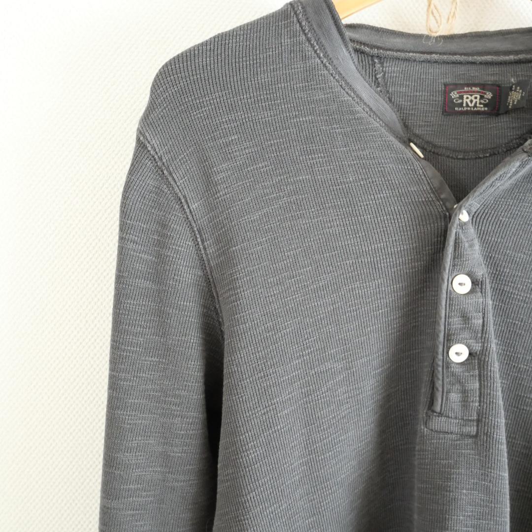 美品 RRL ストレッチ コットン ジャカード ワッフル ヘンリー　size2