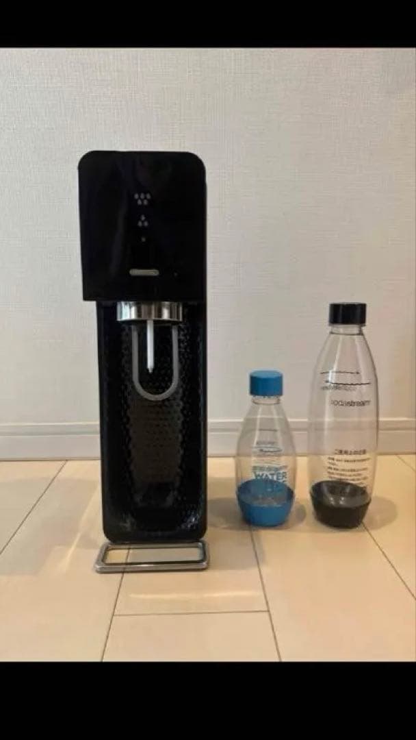 炭酸水メーカー ブラック ボトル2本付き