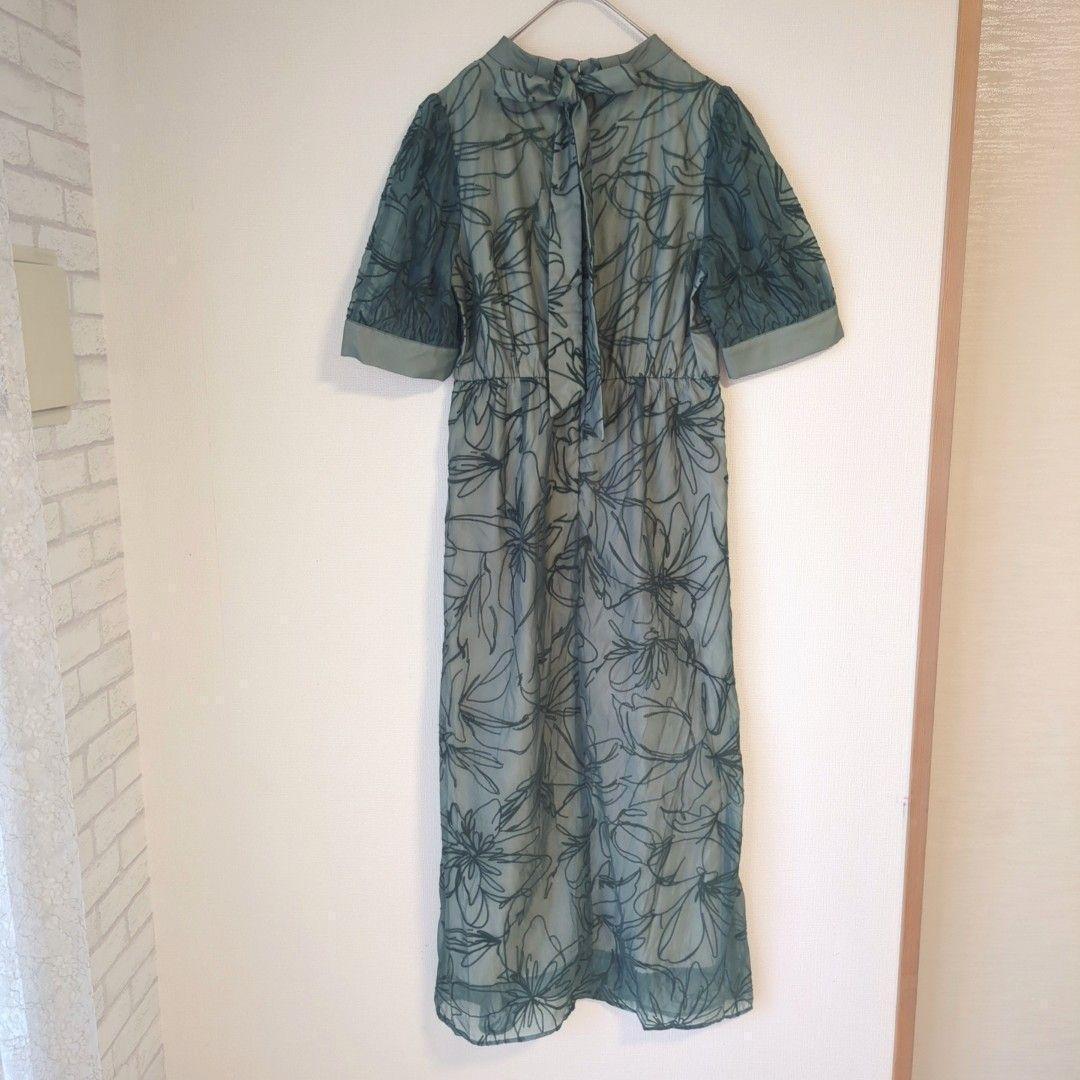 美品 niana ニアナ マキシ ドレス S 結婚式 オケージョン パーティー