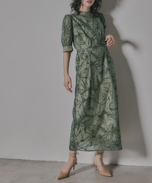 美品 niana ニアナ マキシ ドレス S 結婚式 オケージョン パーティー