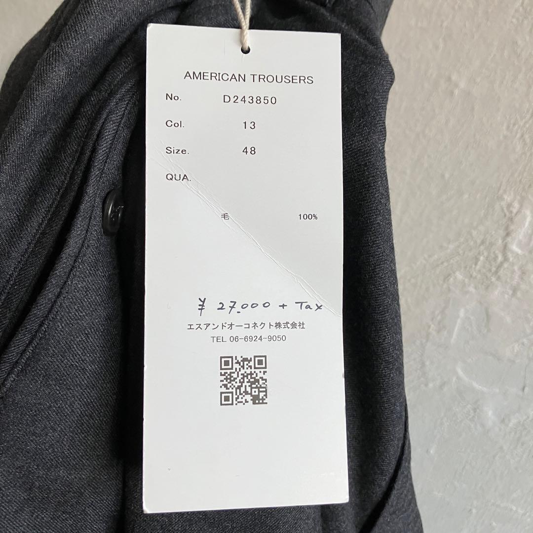 新品 D.C.WHITE FINE WOOL AMERICAN TROUSER