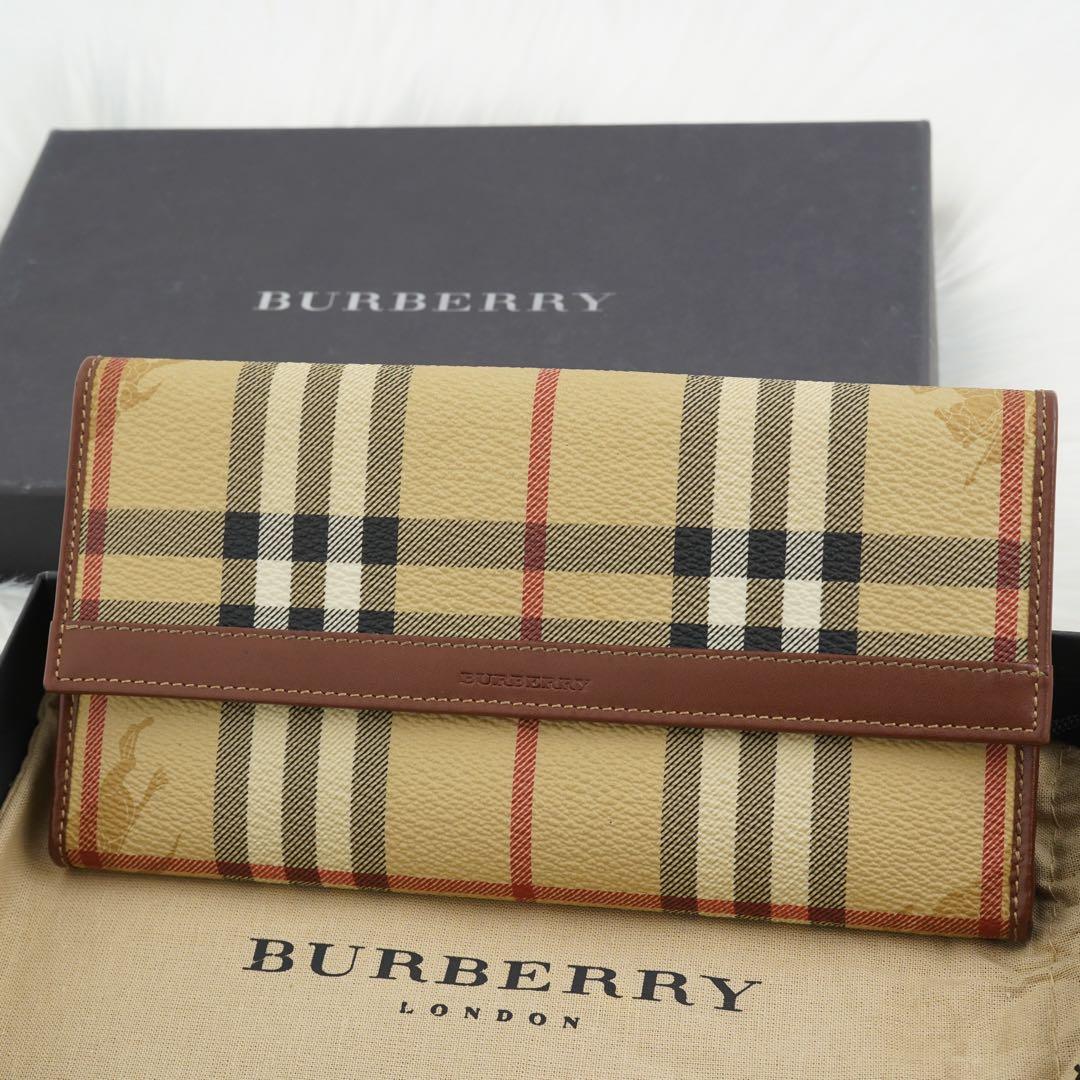 新品未使用品　箱付き　BURBERRY LONDON 長財布　ノバチェック　希少