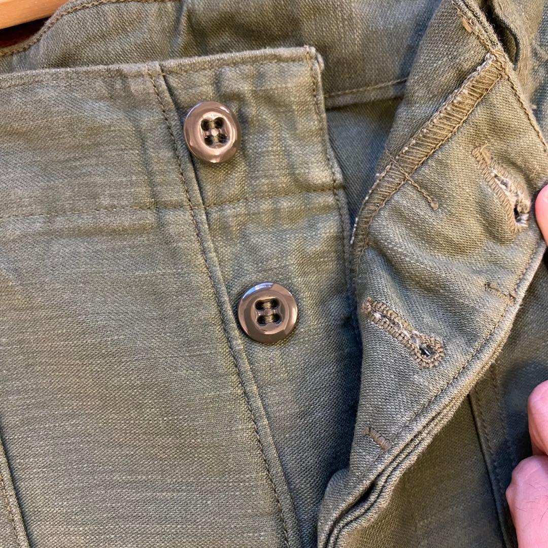 orSlow ベイカーパンツ　ファティーグ　ミリタリー　デニム　1 XS パンツ