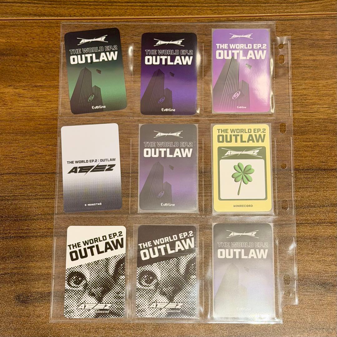 ateez hongjoong outlaw ホンジュン トレカセット