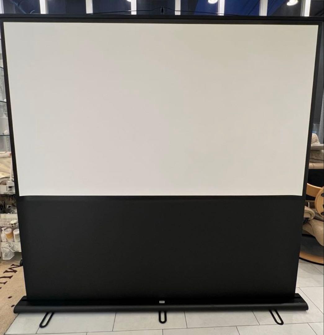 プロジェクタースクリーン（床置き式）サンワサプライ80型相当