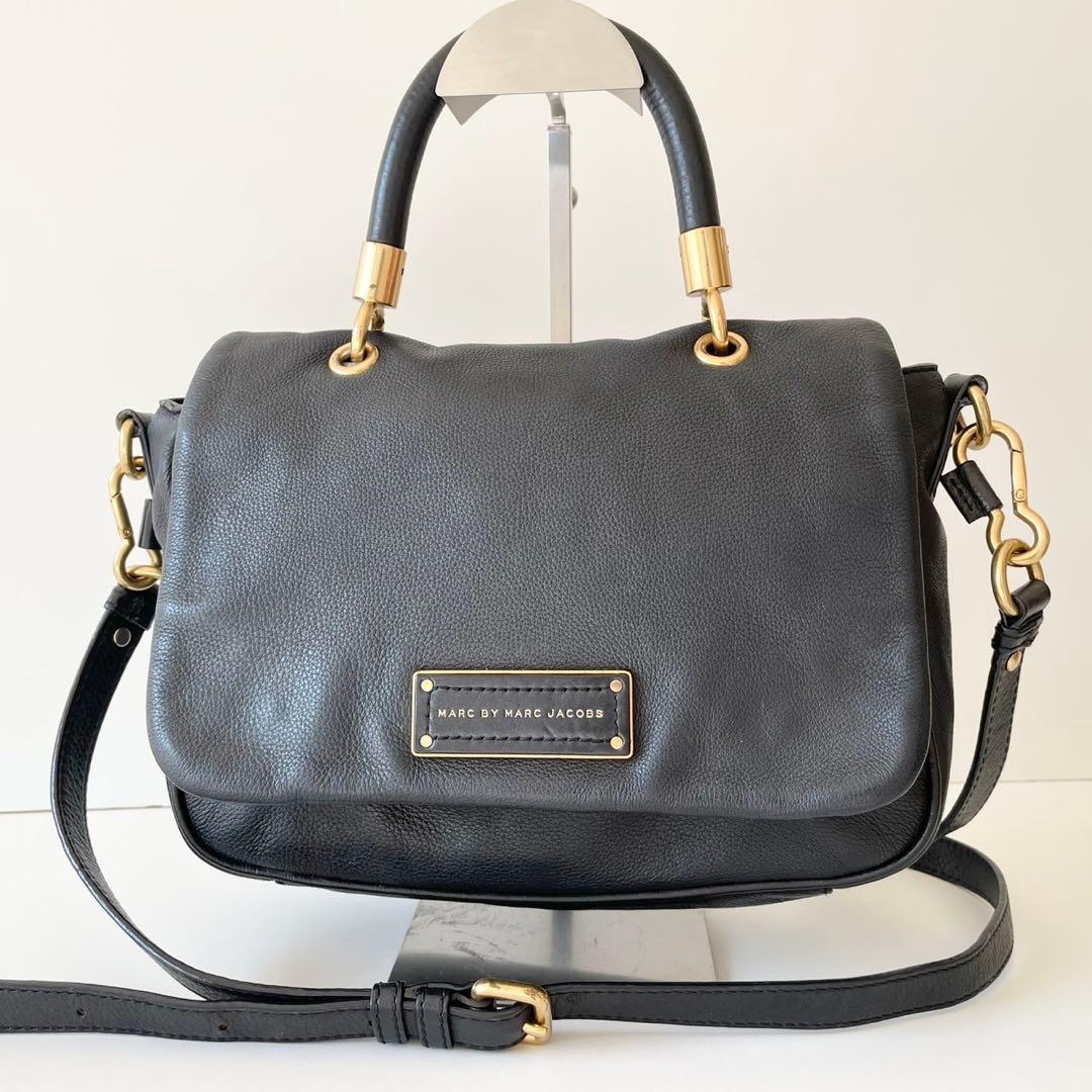【極美品】MARC JACOBS 2way ハンドバッグ ナターシャ 黒