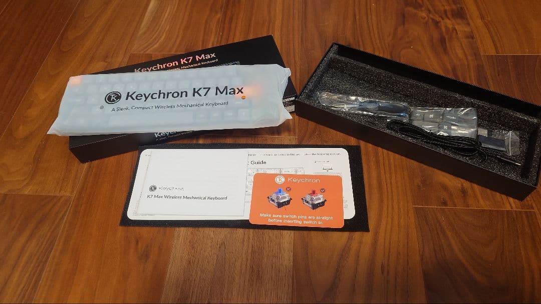 Keychron K7 Max US配列　(茶軸 RGB ホットスワップ対応)