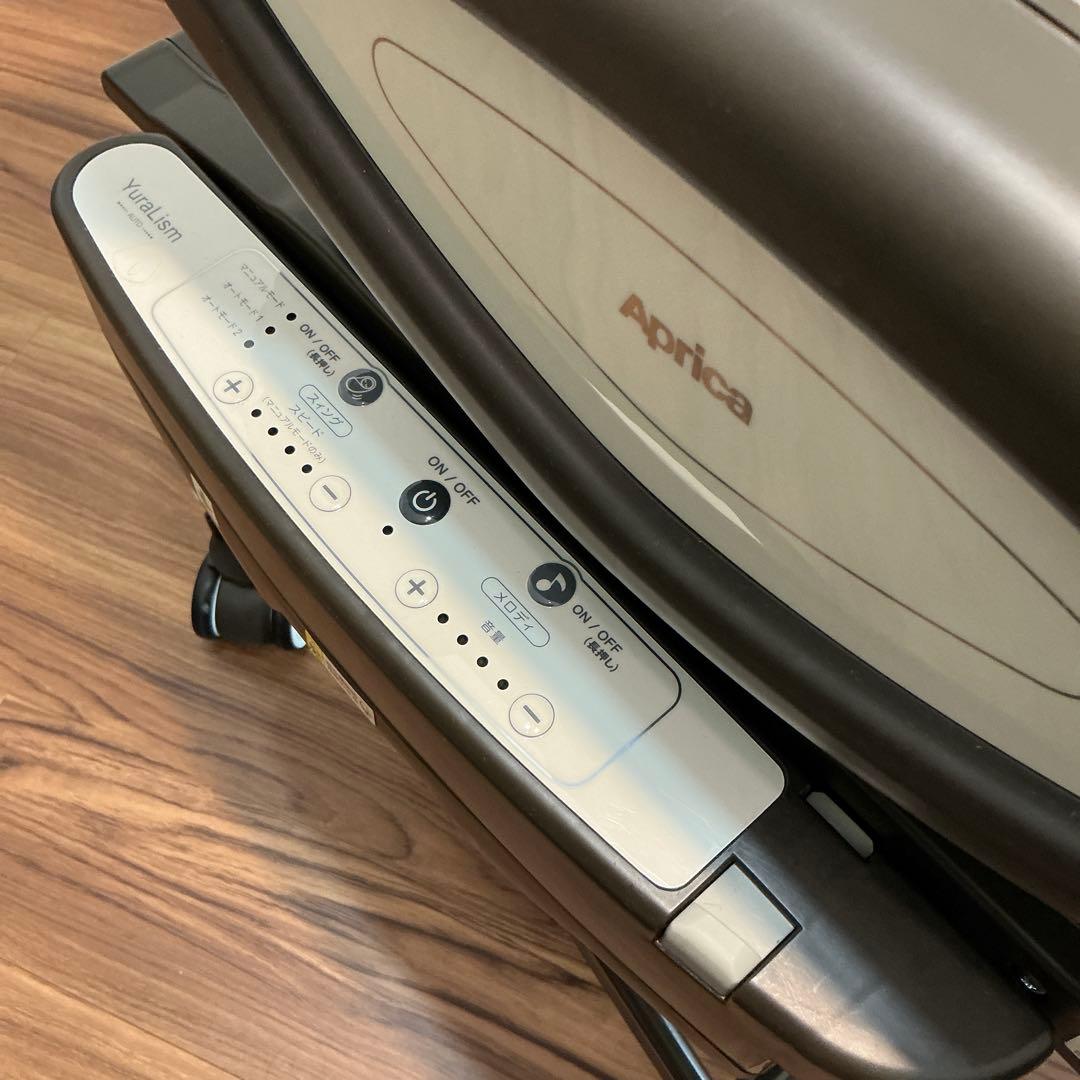 Aprica 電動ベビーラック メランジグレー　ユラリズムオートライト　箱付