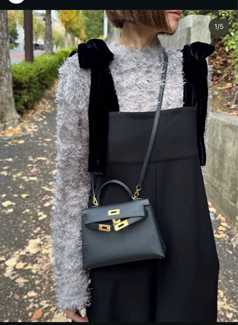 Cygne シーニュ　ファンシートップス Sara グレー　0